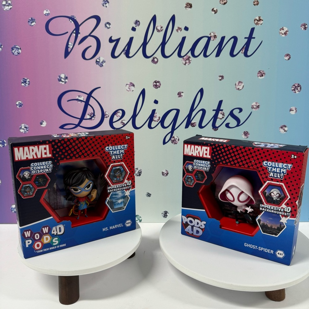 🕷️MARVEL WOW PODS 4D SET OF 2